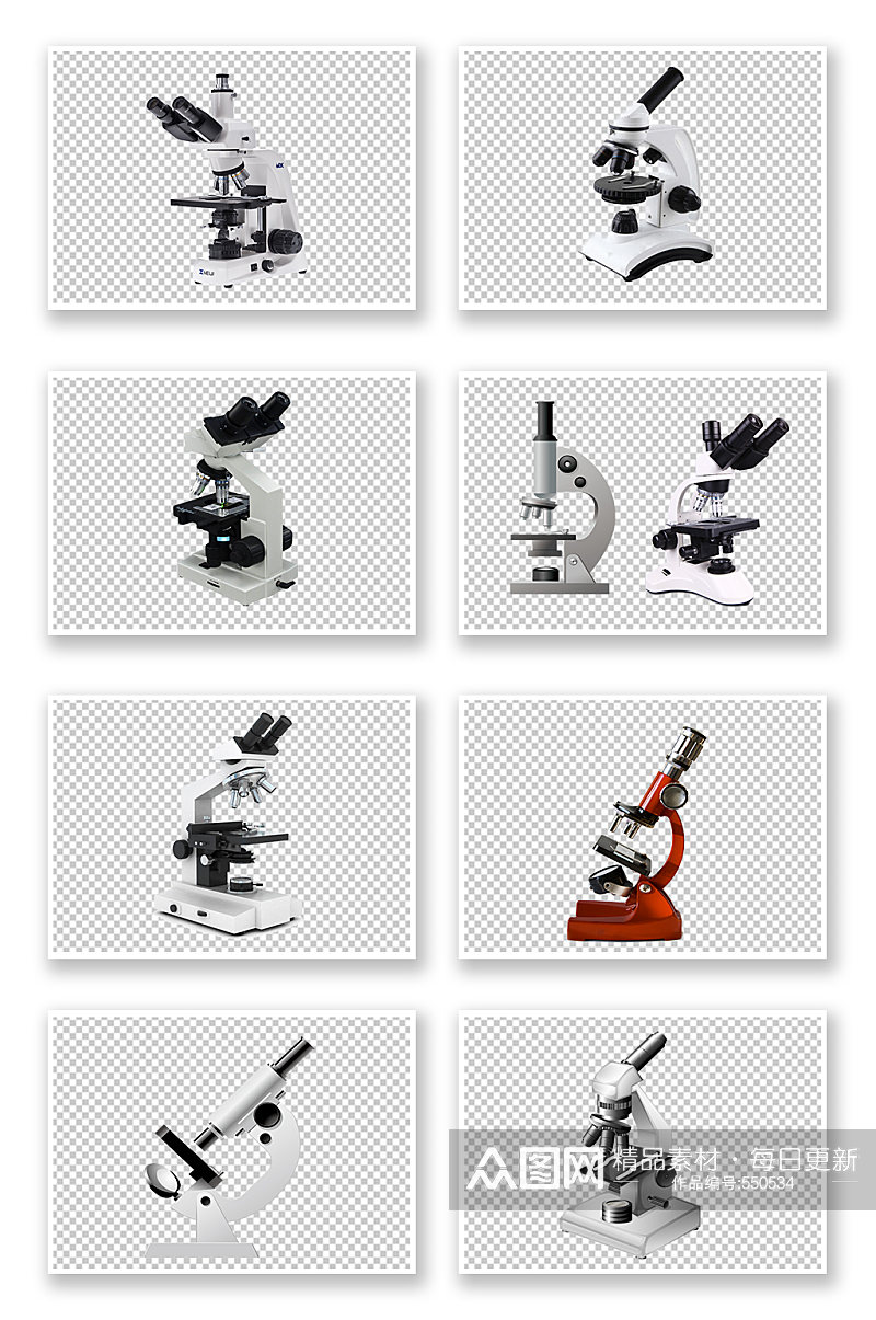 医疗器材显微镜免扣素材素材