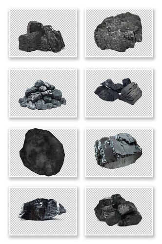 煤碳煤块蜂窝煤矿石素材