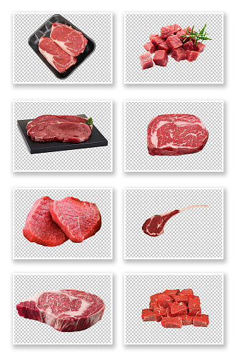 生鲜肉猪肉牛肉五花肉肉类素材