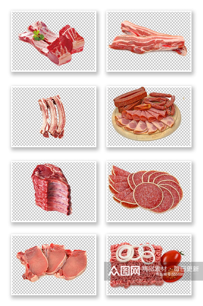 生鲜肉猪肉牛肉五花肉肉类素材素材