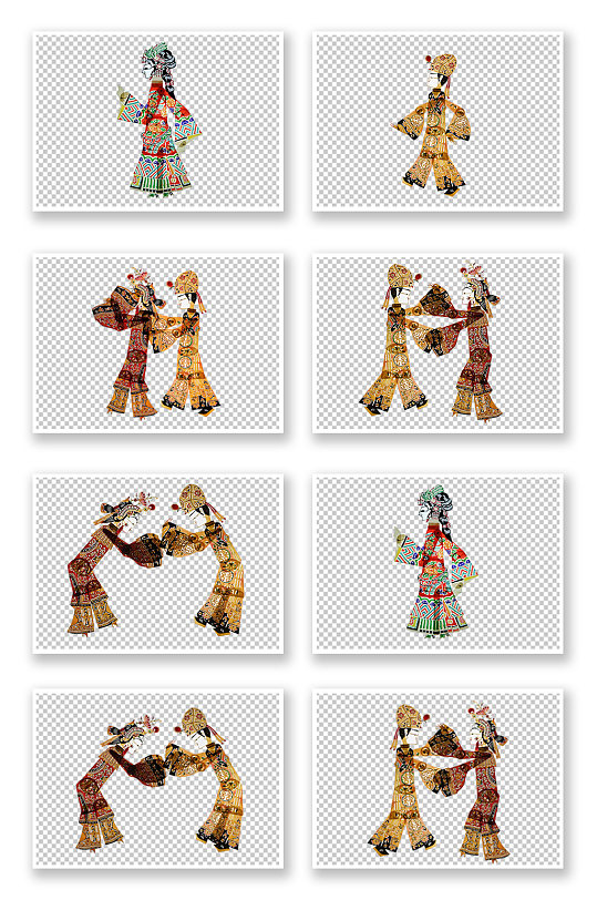 中国传统皮影戏素材