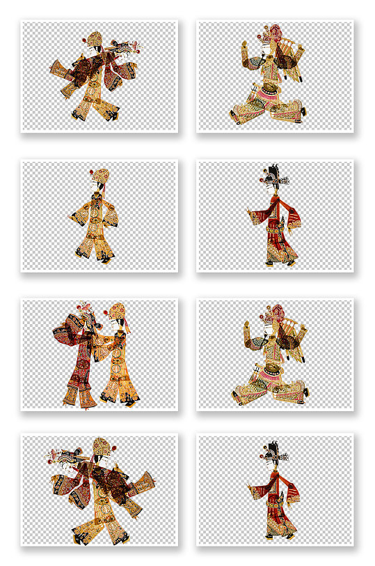 中国传统皮影戏素材