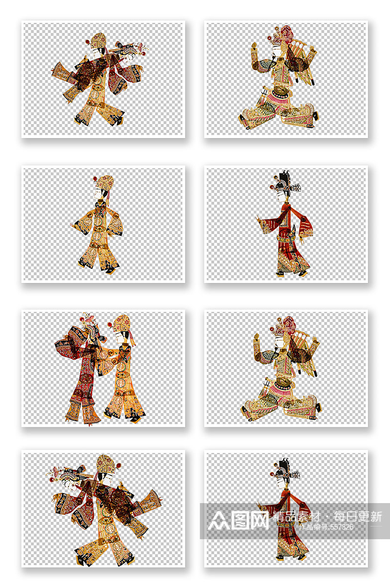 中国传统皮影戏素材素材