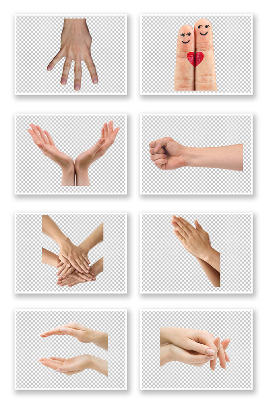 摄影人物手势素材