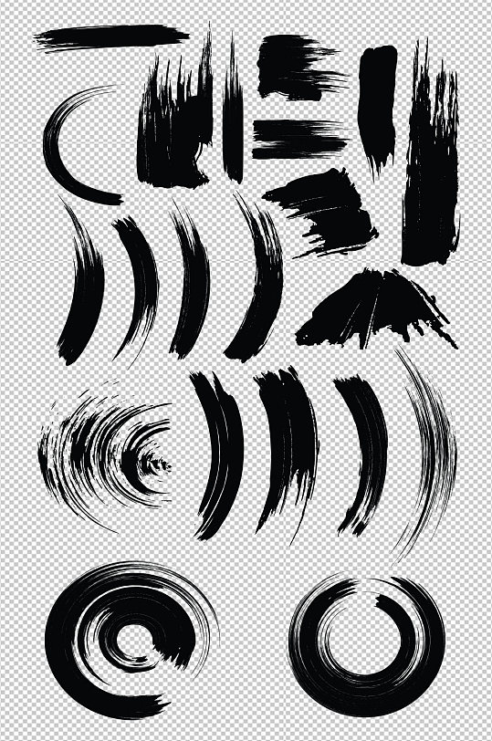 墨迹笔刷毛笔书法效果