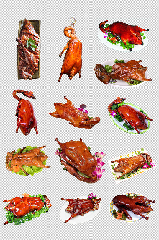 烧鹅烤鸡烤鸭卤肉素材-众图网