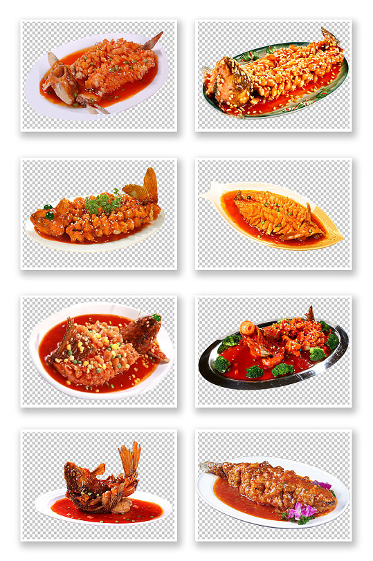 美味糖醋鱼美食素材