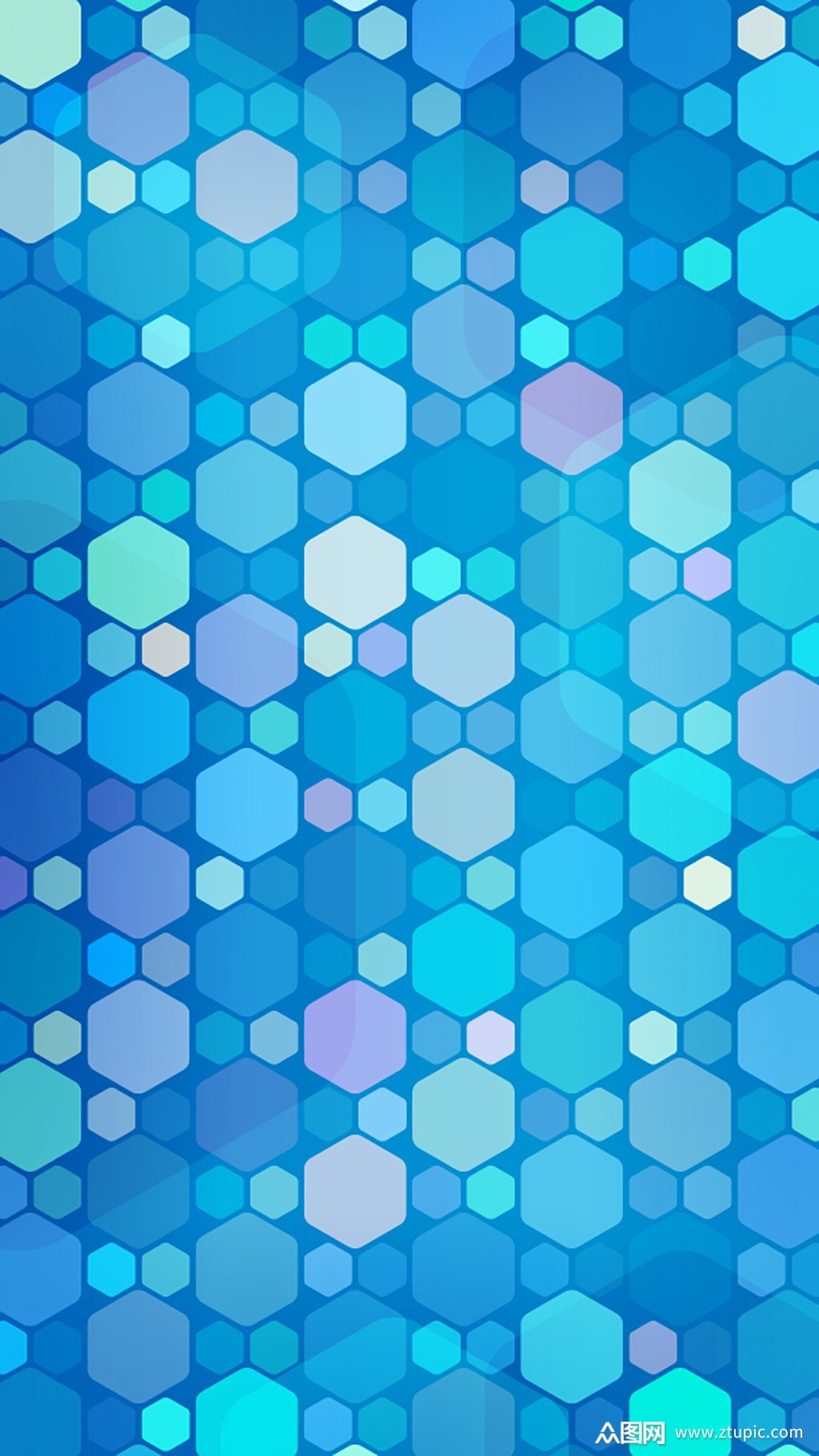 蓝色创意菱形图案背景