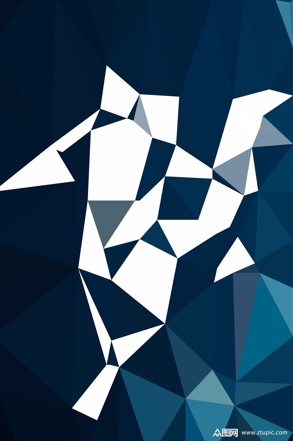 蓝色渐变菱形图案背景