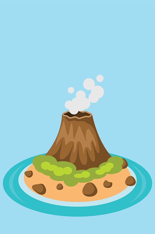 火山卡通插画图片 高清火山卡通插画素材下载 众图网