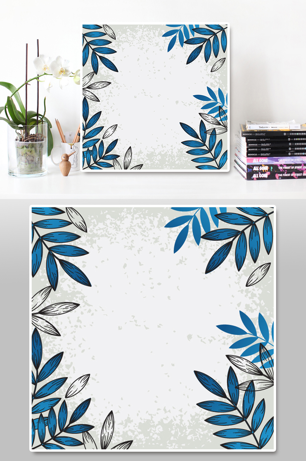 可爱卡通植物背景素材模板下载 编号 众图网