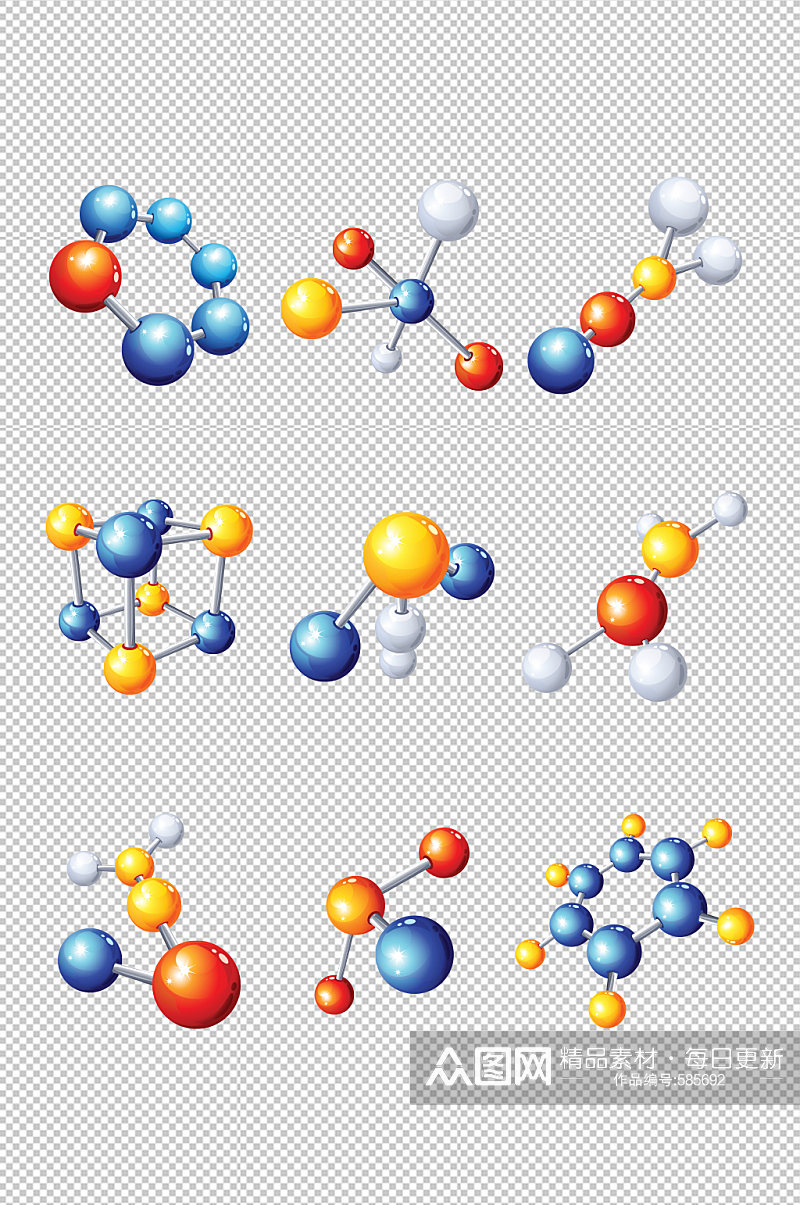 化学分子结构医药素材 化学元素素材