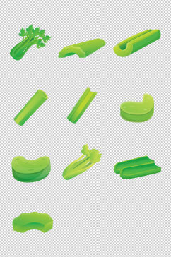 绿色蔬菜芹菜免抠元素