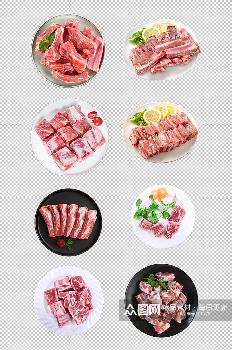生鲜肉猪肉牛肉排骨素材素材
