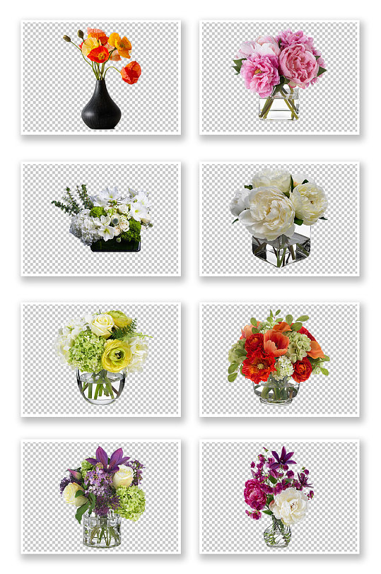 鲜花花瓶花盆素材