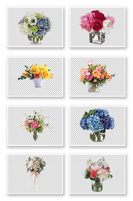 鲜花花瓶花盆素材