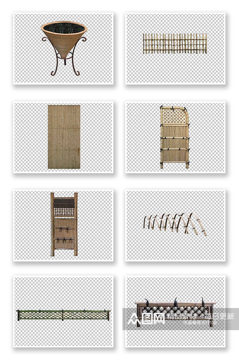 竹篓藤编织工艺品摆件素材