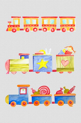 儿童玩具火车元素