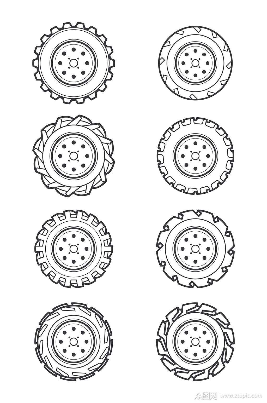 车胎轮胎汽车配件素材素材