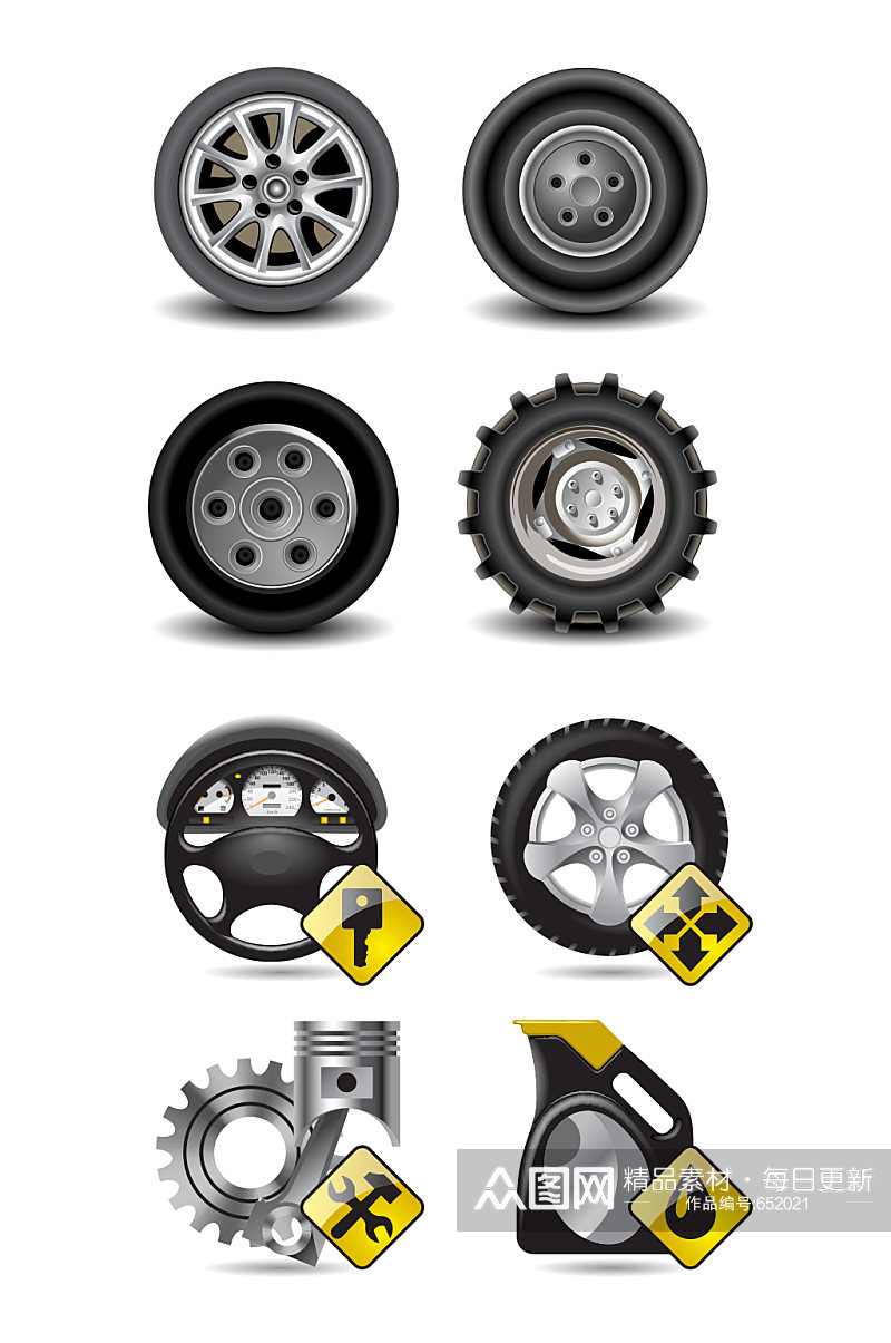 车胎轮胎汽车配件素材素材