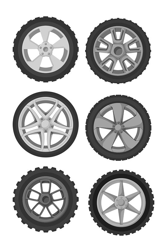 橡胶轮胎汽车配件素材