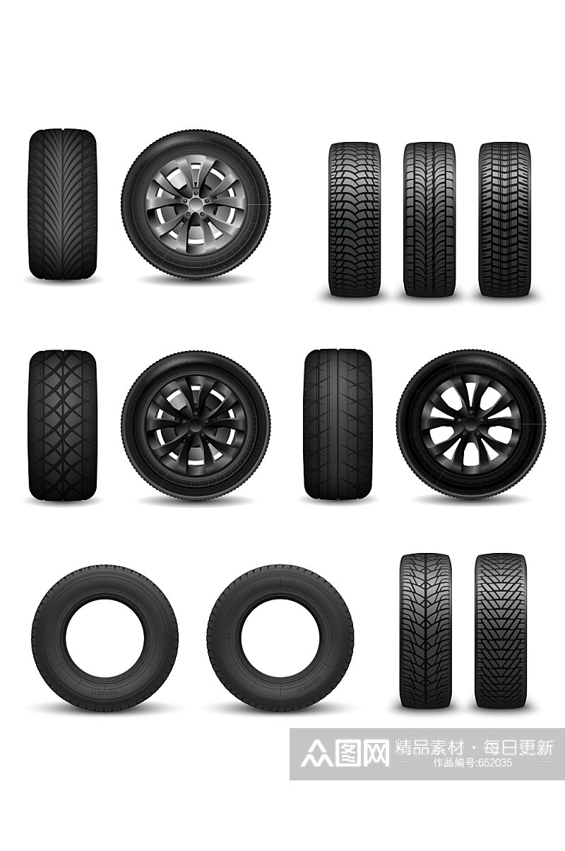 橡胶轮胎汽车配件素材素材