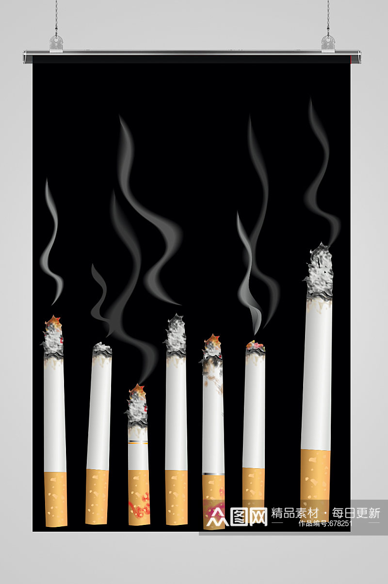 世界无烟日禁烟背景素材
