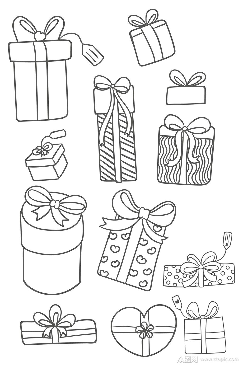 喜庆新年节日礼物礼品素材素材