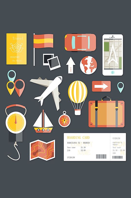 旅行旅游度假元素-众图网