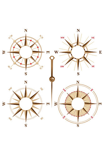 创意指南针设计矢量素材
