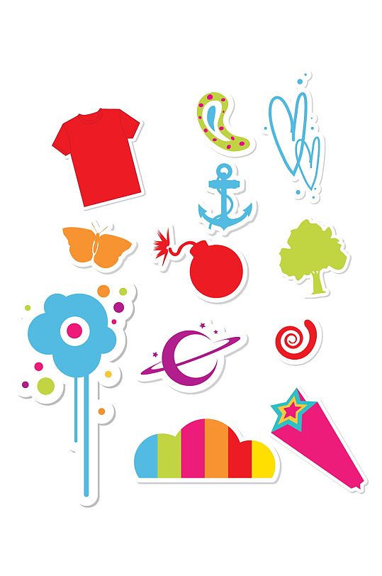 夏日度假旅游元素-众图网