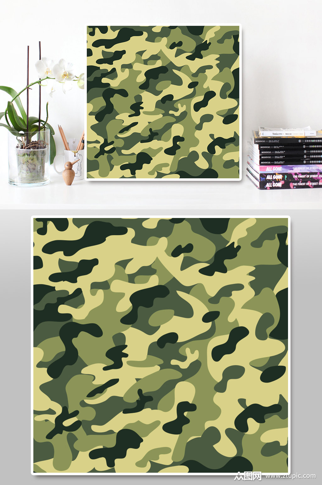 部队军绿色迷彩背景素材