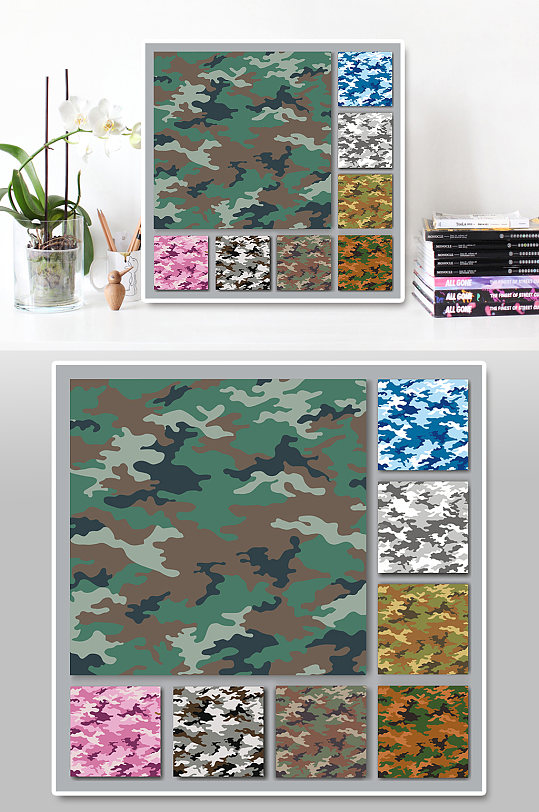 部队军绿色迷彩背景素材-众图网