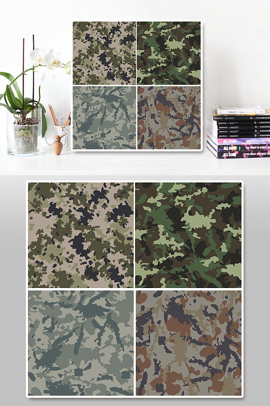 部队军绿色迷彩背景素材