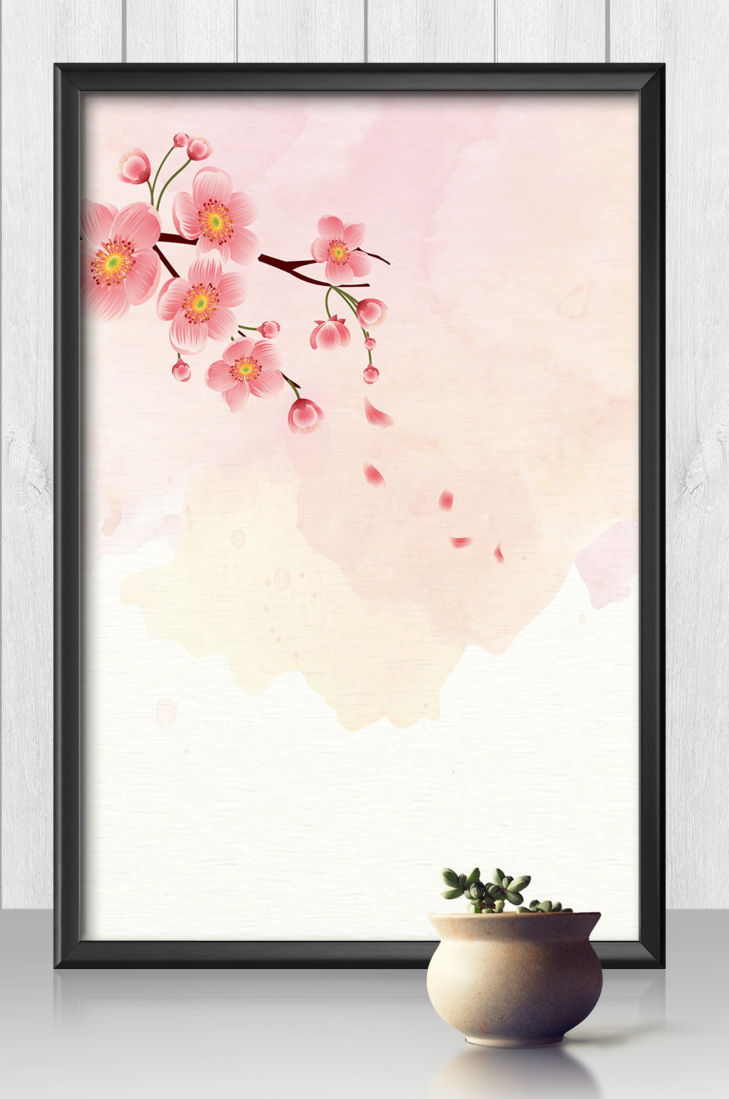 唯美浪漫樱花背景桃花背景素材