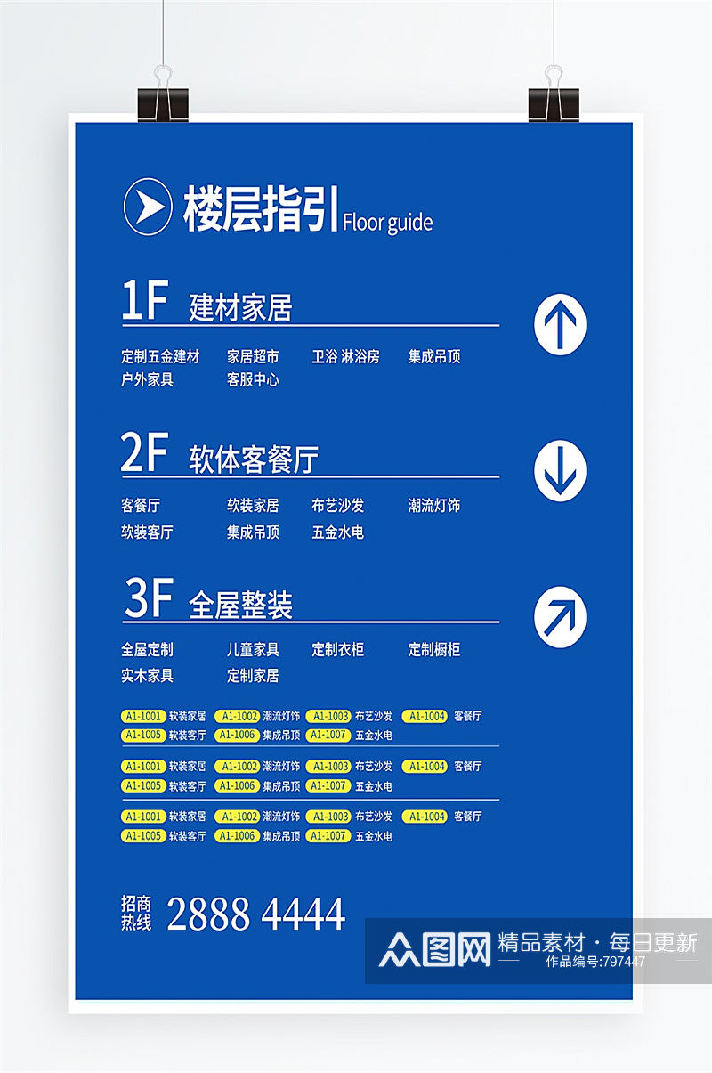 小区楼层牌楼号牌单元牌vi导视素材