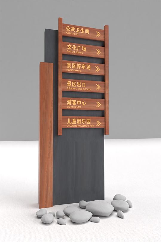 公園廣場(chǎng)跑步道導(dǎo)視系統(tǒng)