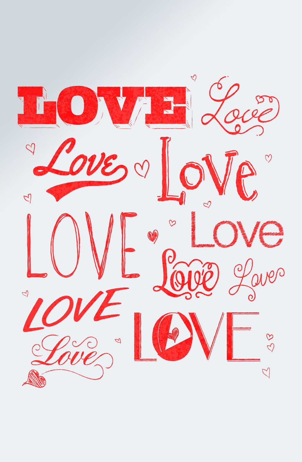 iloveyou花式字体设计图片
