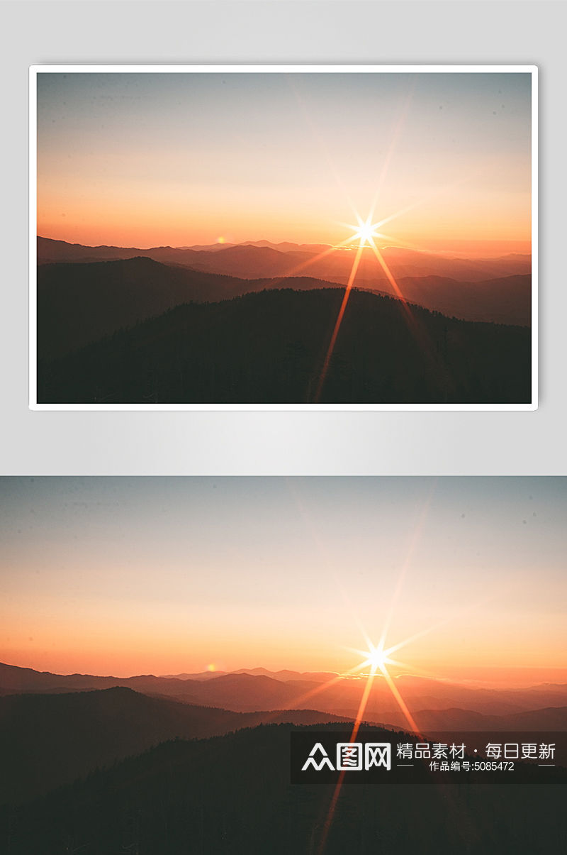 夕阳风景摄影图片素材