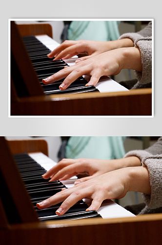 弹钢琴人物演出创意摄影