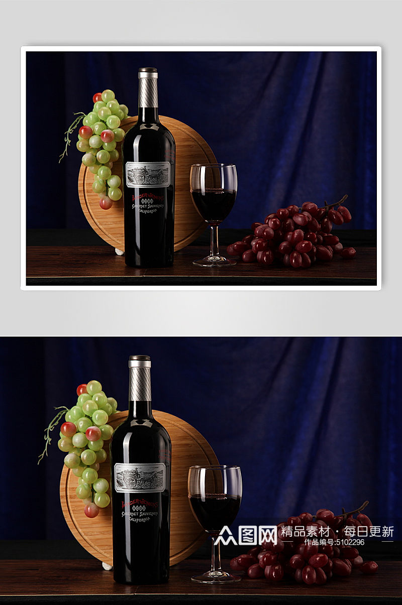 红酒葡萄酒创意摄影素材