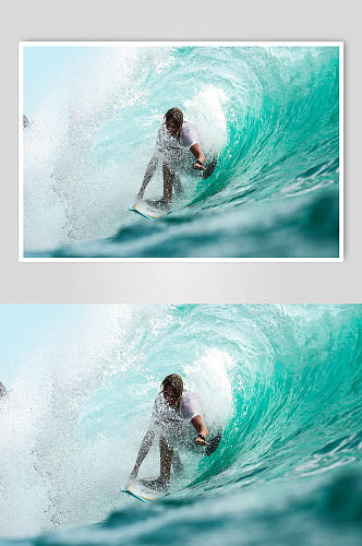 海上运动冲浪人物摄影图