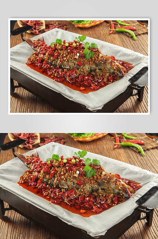 纸包鱼烤鱼美食图片-众图网