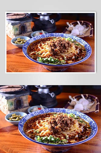 重庆小面美食摄影图片