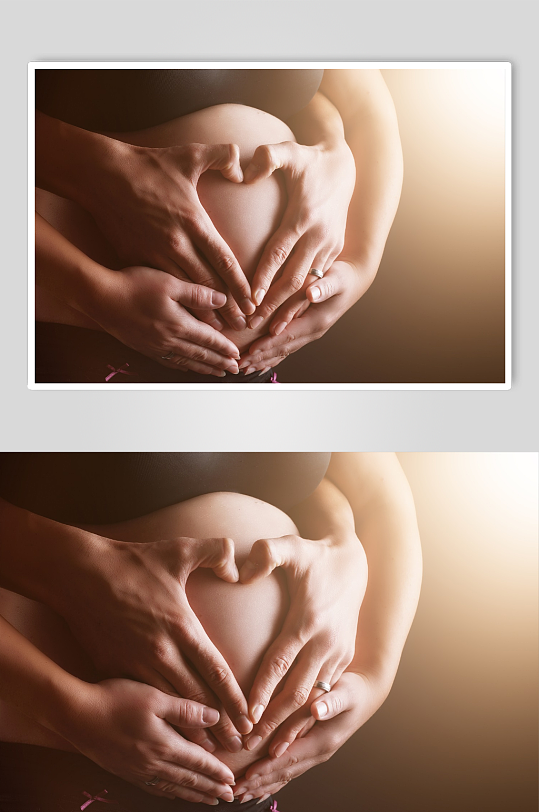 孕妇孕检人物摄影图