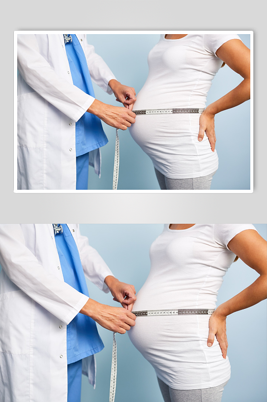 孕妇孕检人物摄影图