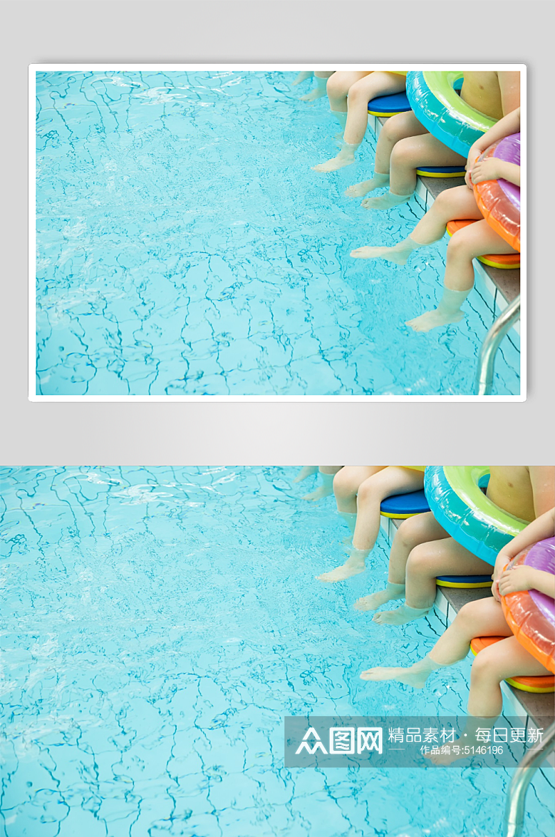 婴儿游泳水育课摄影图素材