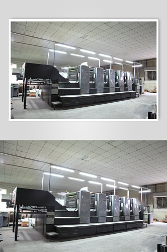 印刷机工厂摄影图片