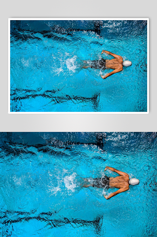 游泳的人运动摄影图