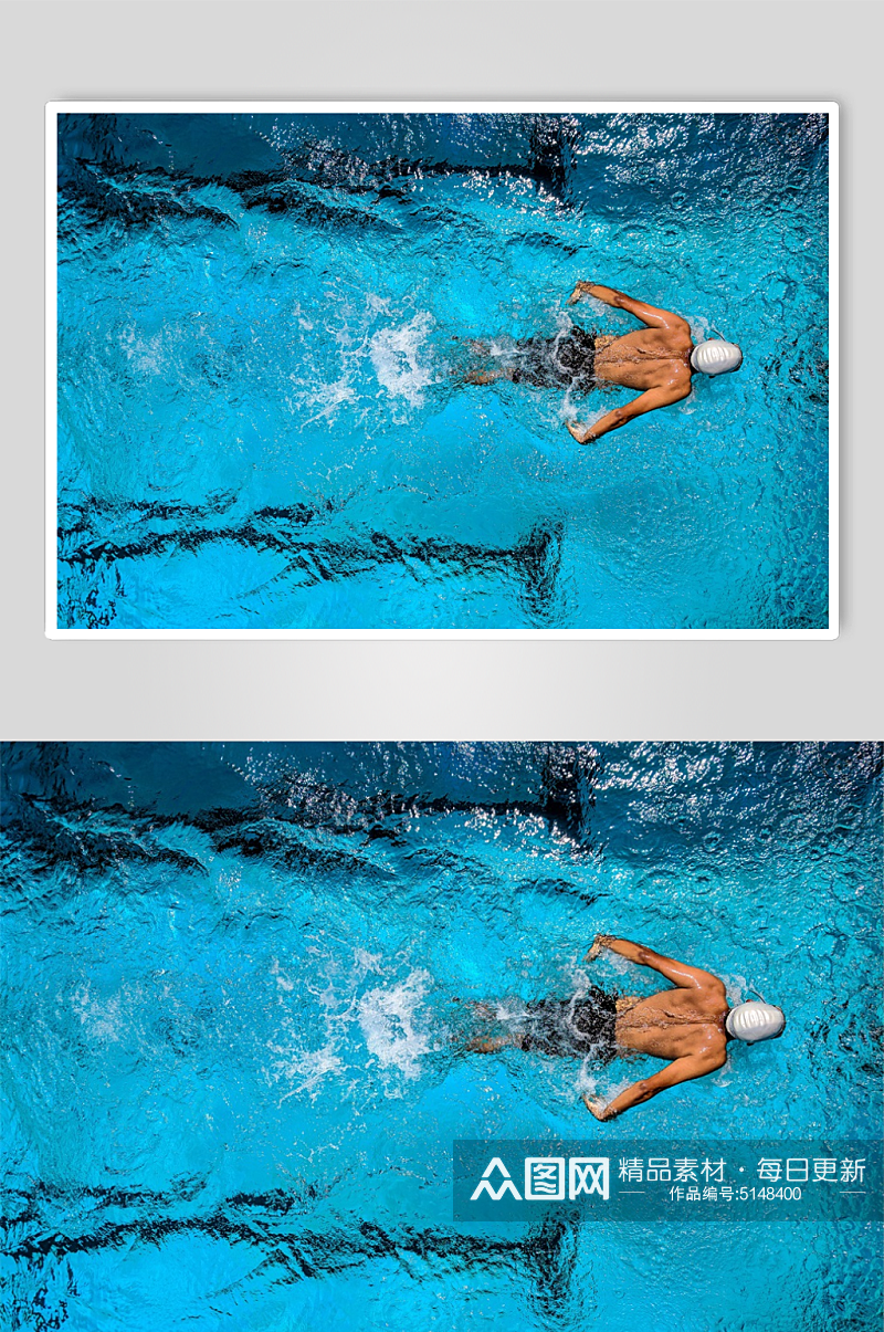 游泳的人运动摄影图素材